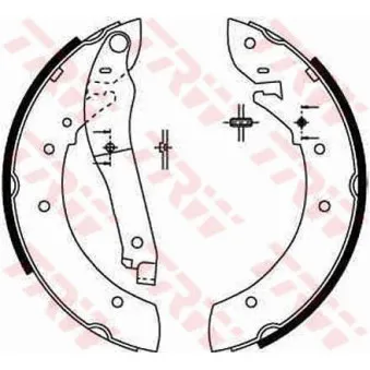 Jeu de mâchoires de frein TRW OEM 424152