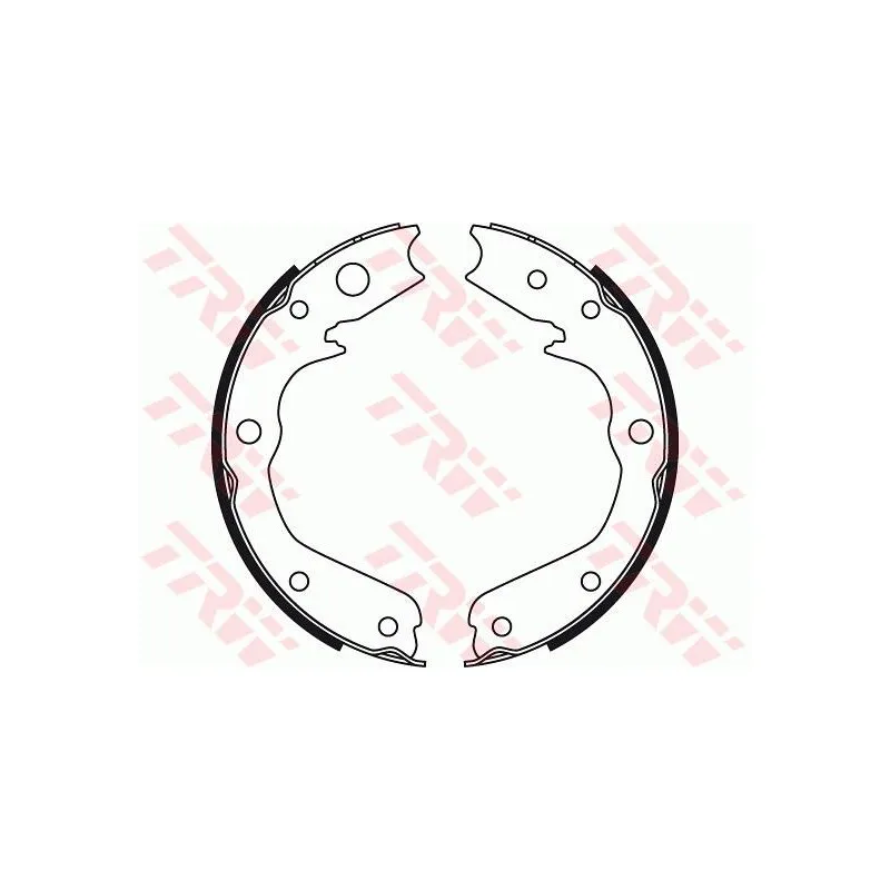 Jeu de mâchoires de frein, frein de stationnement TRW GS8497 - Visuel 2