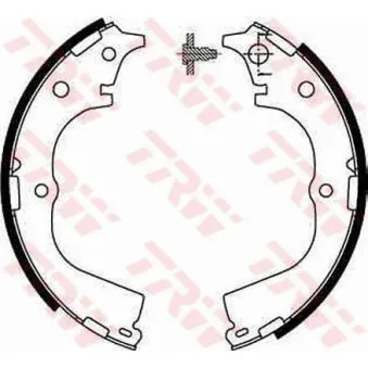Jeu de mâchoires de frein TRW OEM 0449726080