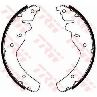 Jeu de mâchoires de frein TRW OEM 0K0112638Z