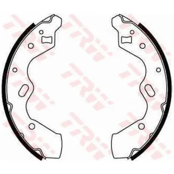Jeu de mâchoires de frein TRW OEM D1Y22638ZB