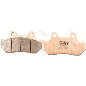Jeu de 2 plaquettes de frein arrière TRW MCB512SH