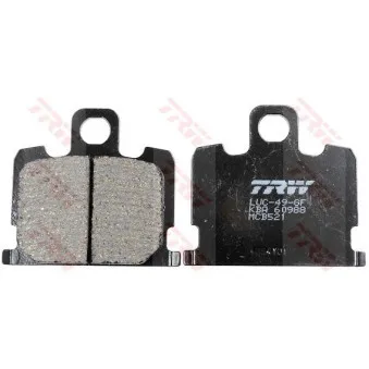 Jeu de 2 plaquettes de frein avant TRW MCB521 pour YAMAHA XJ XJ 550 - 50cv