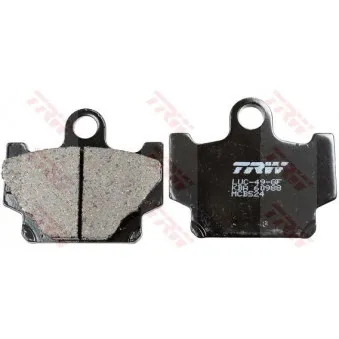 Jeu de 2 plaquettes de frein avant TRW MCB524 pour YAMAHA XT XT 500 - 27cv