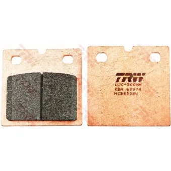 Jeu de 2 plaquettes de frein avant TRW MCB533SV