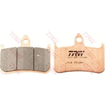 TRW MCB593SRQ - Jeu de 2 plaquettes de frein avant