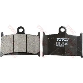 Jeu de 2 plaquettes de frein avant TRW MCB595 pour SUZUKI GSX-R (124cc - 750cc) GSX-R 750 /M - 101cv