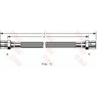 TRW PHA123 - Flexible de frein