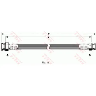 TRW PHA144 - Flexible de frein