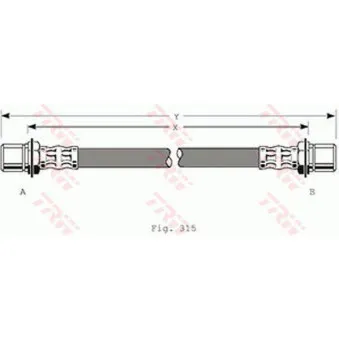 Flexible de frein TRW OEM 9004922058