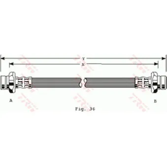 Flexible de frein TRW PHA187