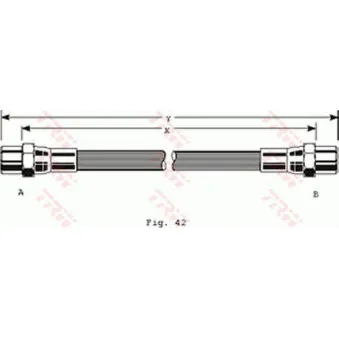 TRW PHA255 - Flexible de frein