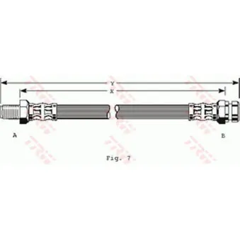 TRW PHB254 - Flexible de frein