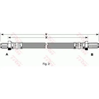 TRW PHC220 - Flexible de frein