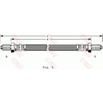 TRW PHC253 - Flexible de frein