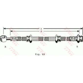 TRW PHD171 - Flexible de frein