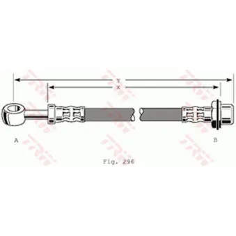 TRW PHD193 - Flexible de frein