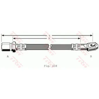 Flexible de frein TRW OEM 4167827