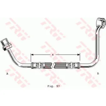 Flexible de frein TRW OEM 1655850