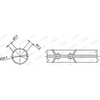 Coussinet de palier, bielle GLYCO [55-3831 SEMI]