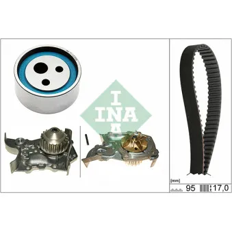 INA 530 0018 32 - Pompe à eau + kit de courroie de distribution