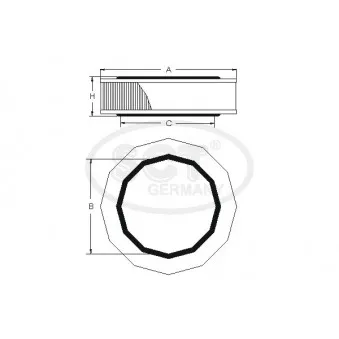 Filtre à air SCT GERMANY SB 083