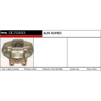 Étrier de frein REMY DC70493