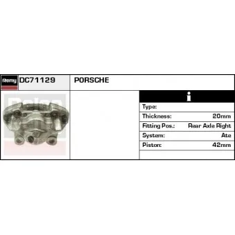 Étrier de frein REMY OEM 91135242600