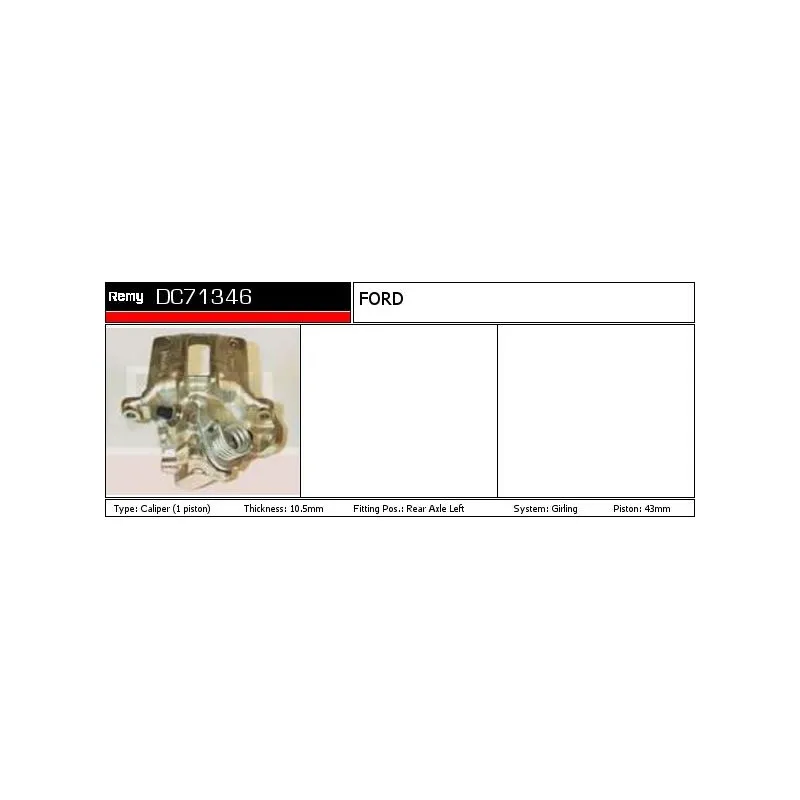 Étrier de frein REMY DC71346 - Visuel 1