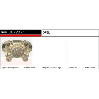 Étrier de frein REMY OEM 542272