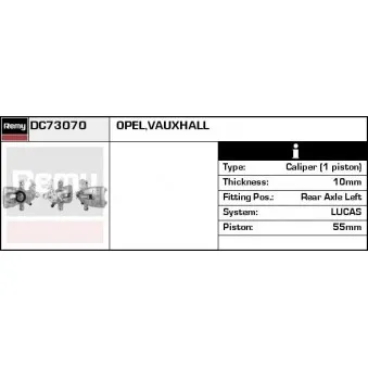 Étrier de frein REMY OEM 93176084