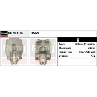 Étrier de frein REMY OEM 34211164187