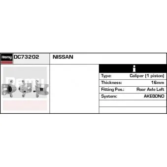 Étrier de frein REMY OEM 440118H300