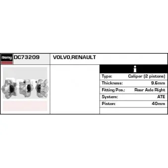 Étrier de frein REMY OEM 13879465