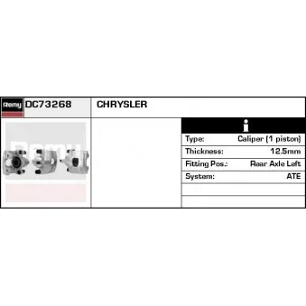 Étrier de frein REMY OEM 05003891AB