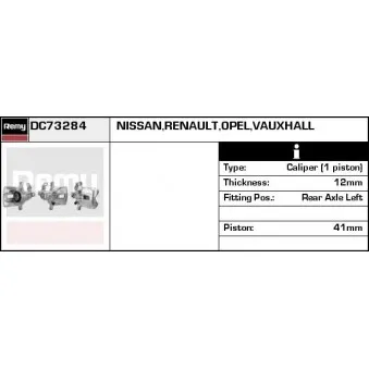 Étrier de frein REMY OEM 4401100QAC