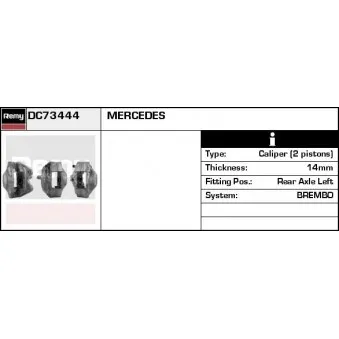 Étrier de frein REMY OEM 1634230798