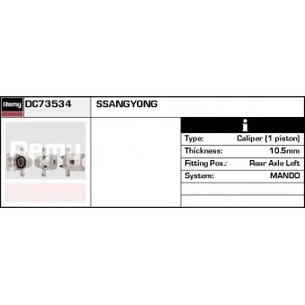Étrier de frein REMY OEM 4841008001