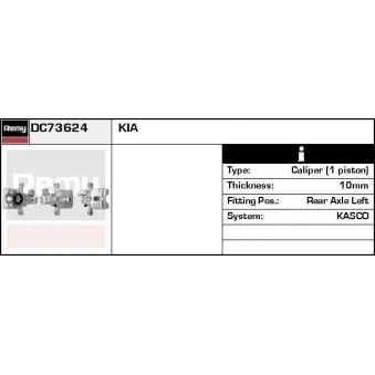 REMY DC73624 - Étrier de frein