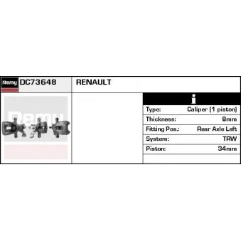 REMY DC73648 - Étrier de frein