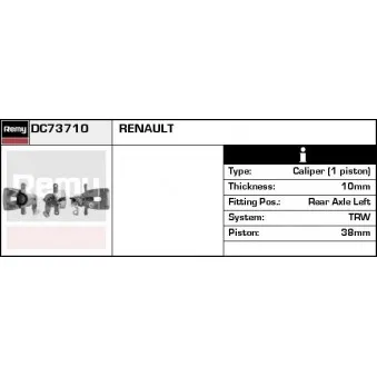 REMY DC73710 - Étrier de frein