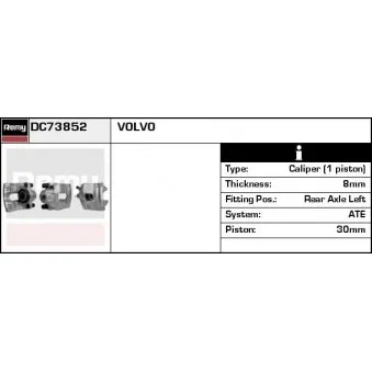 Étrier de frein REMY OEM 8602854