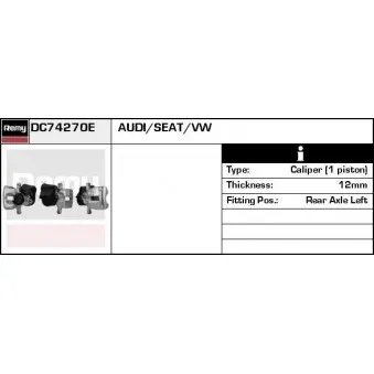 Étrier de frein REMY OEM 5N0615403