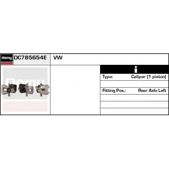 Étrier de frein REMY OEM 3C0615403B