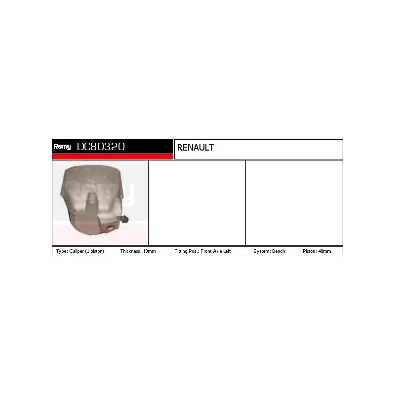 Étrier de frein REMY DC80320 - Visuel 1