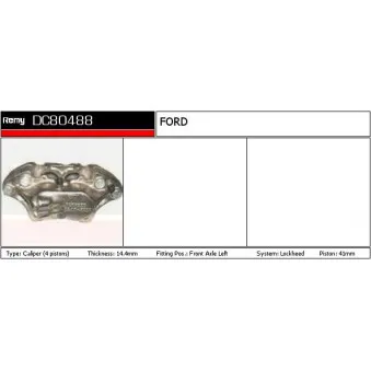 Étrier de frein REMY OEM 76VB002B120EC