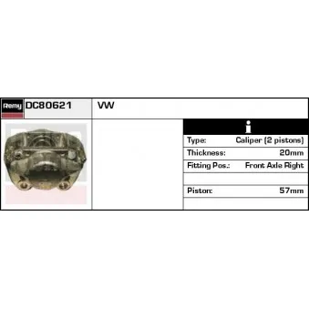 Étrier de frein REMY OEM 281615108