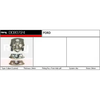 Étrier de frein REMY OEM 6143455