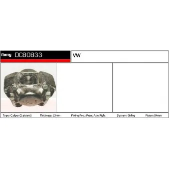 Étrier de frein REMY OEM 251615108A