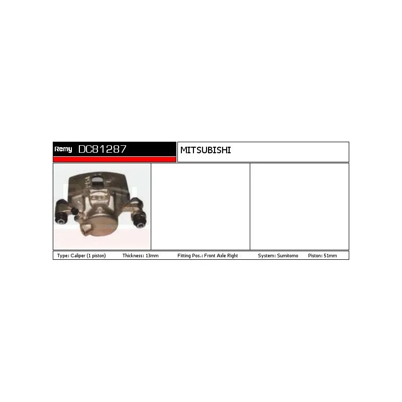 Étrier de frein REMY DC81287 - Visuel 1